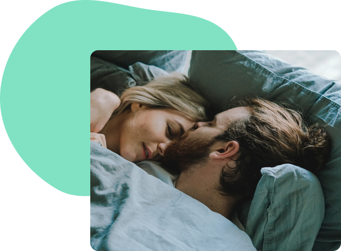 couple enjoying their new home